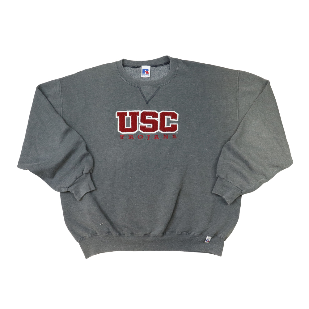 Vintage Russel USC Trojans Grey Crewneck Size XL